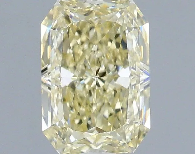 1.07ct RADIANT Fancy Light Yellow VVS2 Coloured Lab diamond