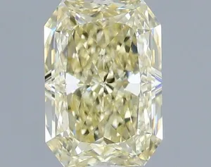 1.07ct RADIANT Fancy Light Yellow VVS2 Coloured Lab diamond