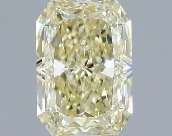 1.07ct RADIANT Fancy Light Yellow VVS2 Coloured Lab diamond