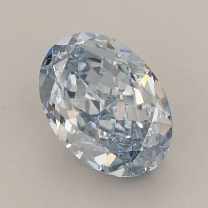 1.10ct OVAL Fancy Intense Blue VVS2 Coloured Lab diamond