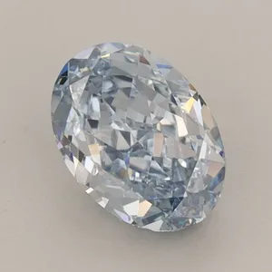 1.1ct OVAL Fancy Intense Blue VVS2 Coloured Lab diamond