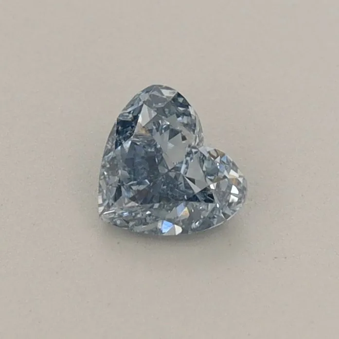 0.30ct HEART Fancy Intense Blue VS1 Coloured Lab diamond