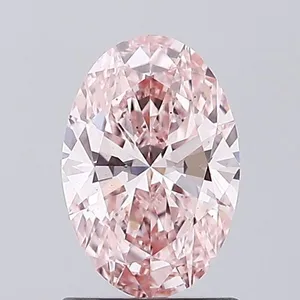 1ct OVAL Fancy Intense Pink VS2 Coloured Lab diamond