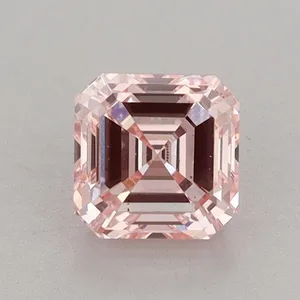 1.01ct EMERALD Fancy Pink VS2 Coloured Lab diamond