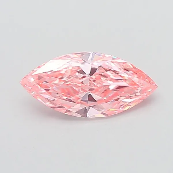 1.27ct MARQUISE Fancy Vivid Pink VS2 Coloured Lab diamond