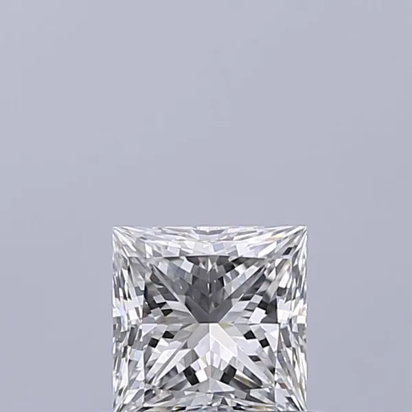 0.42ct PRINCESS F VVS2 Natural diamond
