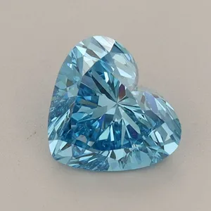 1.16ct HEART Fancy Vivid Blue VS1 Coloured Lab diamond