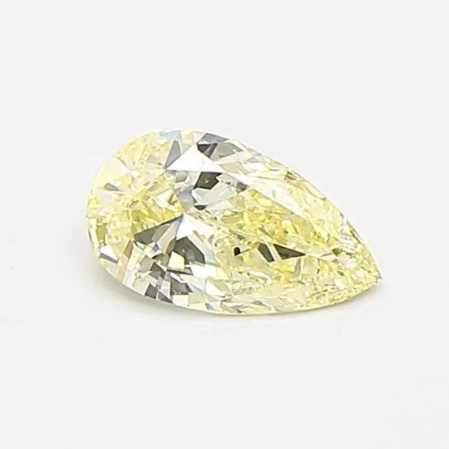 0.33ct PEAR Fancy Yellow VS2 Coloured Lab diamond