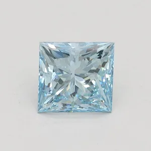 1.05ct PRINCESS Fancy Intense Blue VS1 Coloured Lab diamond