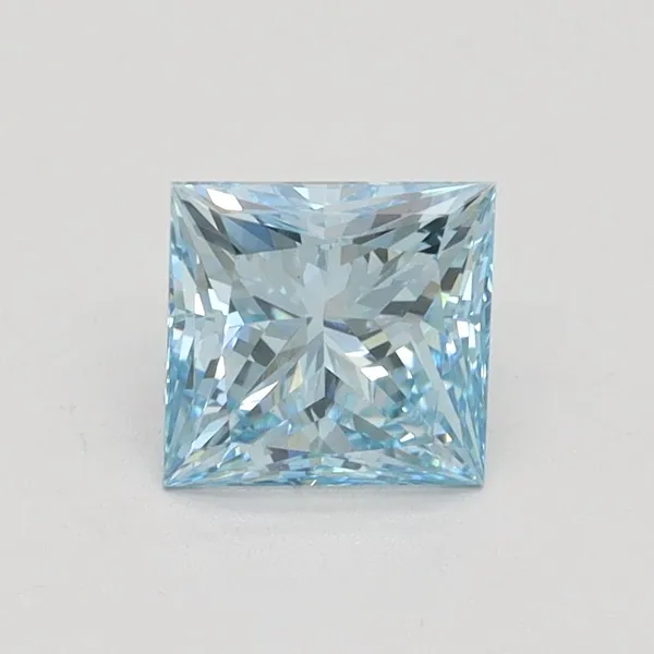1.05ct PRINCESS Fancy Intense Blue VS1 Coloured Lab diamond