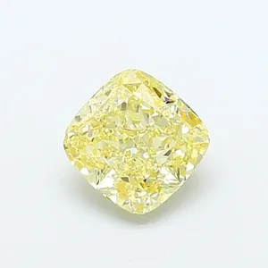 1.01ct CUSHION Fancy Yellow SI1 Coloured Lab diamond