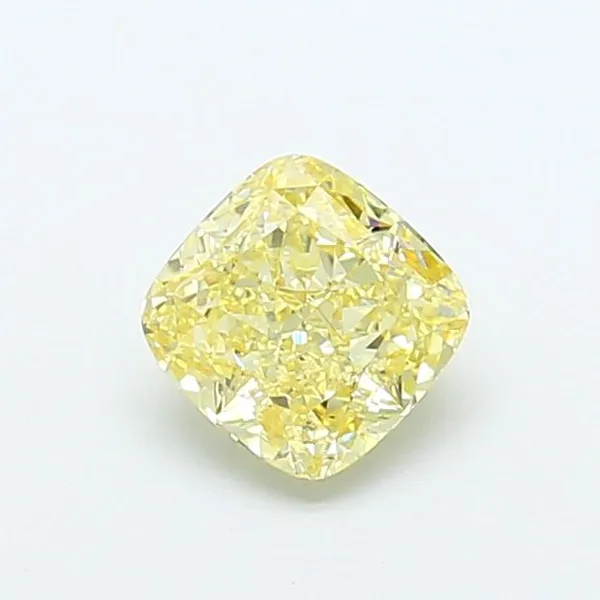 1.01ct CUSHION Fancy Yellow SI1 Coloured Lab diamond