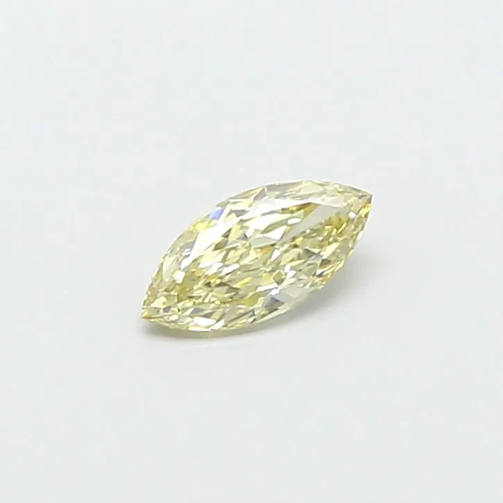 0.53ct MARQUISE Fancy Light Yellow VS1 Coloured Lab diamond