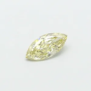0.53ct MARQUISE Fancy Light Yellow VS1 Coloured Lab diamond