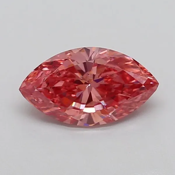 2.12ct MARQUISE Fancy Vivid Pink SI1 Coloured Lab diamond