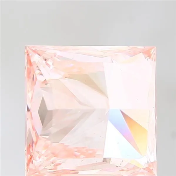 9.66ct PRINCESS Fancy Vivid Pink VS2 Coloured Lab diamond