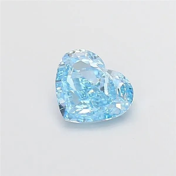 1.33ct HEART Fancy Vivid Blue VS1 Coloured Lab diamond
