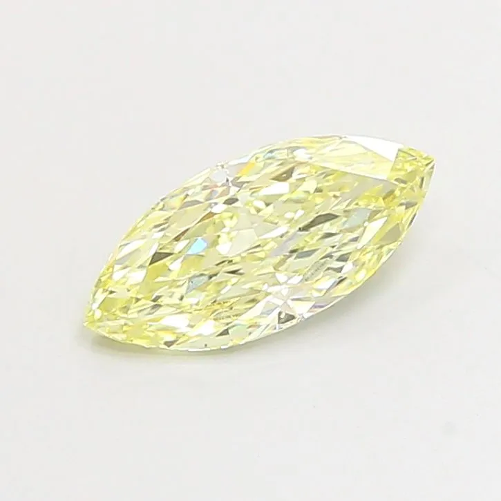 1.04ct MARQUISE Fancy Light Yellow VS2 Coloured Lab diamond