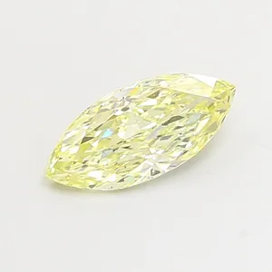 1.04ct MARQUISE Fancy Light Yellow VS2 Coloured Lab diamond