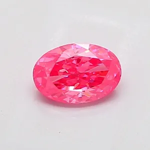 1.03ct OVAL Fancy Vivid Pink VS1 Coloured Lab diamond