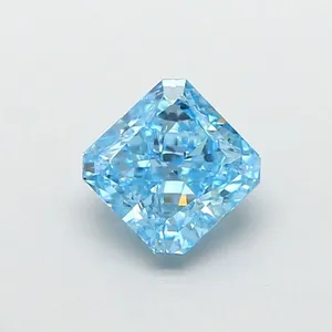 1.02ct RADIANT Fancy Vivid Blue VVS2 Coloured Lab diamond