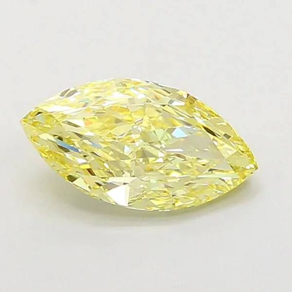2.72ct MARQUISE Fancy Intense Yellow VVS2 Coloured Lab diamond