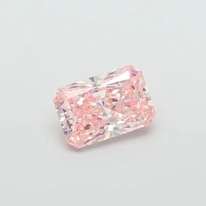 1.09ct RADIANT Fancy Intense Pink VVS2 Coloured Lab diamond