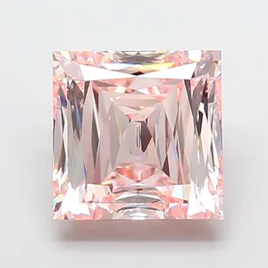 5.01ct PRINCESS Fancy Intense Pink VVS2 Coloured Lab diamond