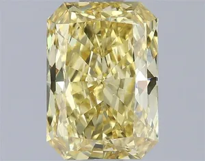 0.96ct RADIANT Fancy Intense Yellow VVS2 Coloured Lab diamond