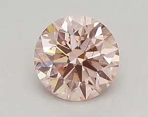 0.4ct ROUND Fancy Vivid Pink VS1 Coloured Lab diamond