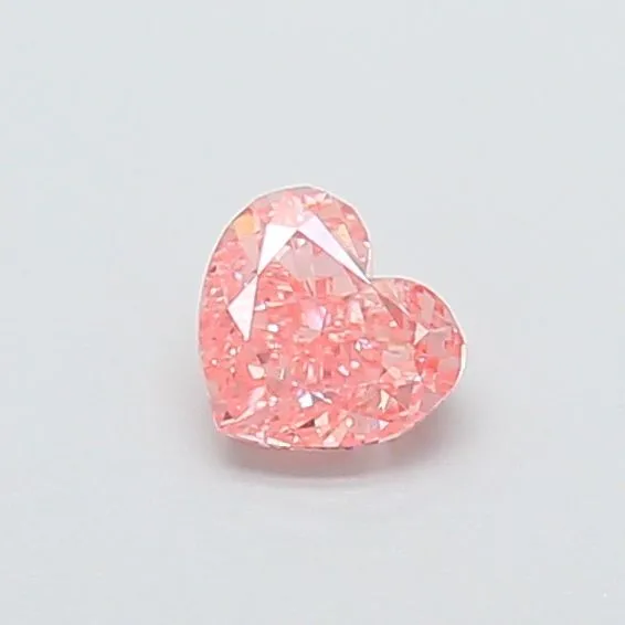 0.43ct HEART Fancy Vivid Pink VS1 Coloured Lab diamond