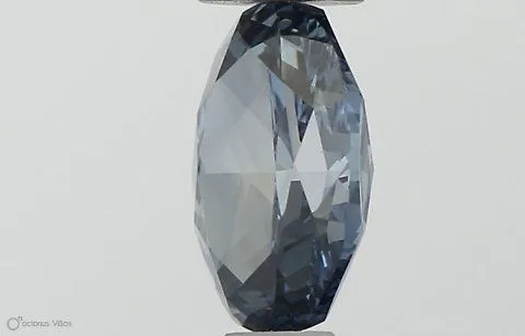 0.5ct OVAL Fancy Vivid Blue VS1 Coloured Lab diamond