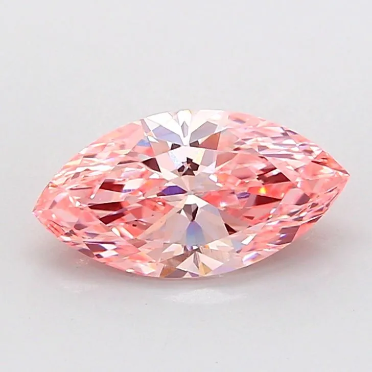 1.50ct MARQUISE Fancy Vivid Pink VS1 Coloured Lab diamond