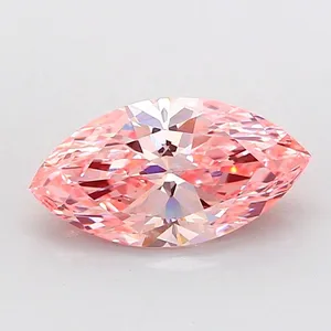 1.5ct MARQUISE Fancy Vivid Pink VS1 Coloured Lab diamond