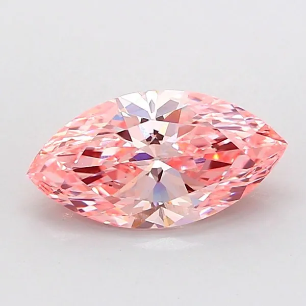 1.5ct MARQUISE Fancy Vivid Pink VS1 Coloured Lab diamond
