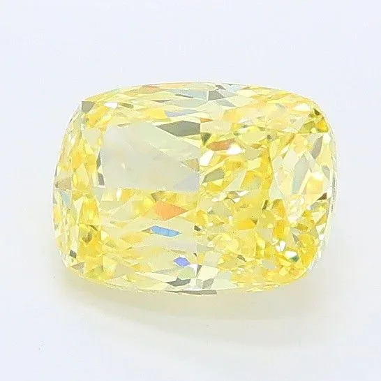 1.06ct CUSHION Fancy Intense Yellow VVS2 Coloured Lab diamond