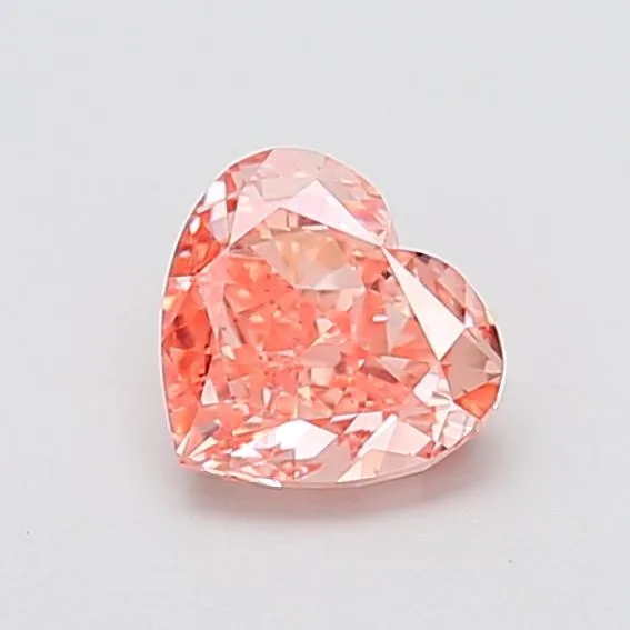 1.17ct HEART Fancy Vivid Pink VS2 Coloured Lab diamond