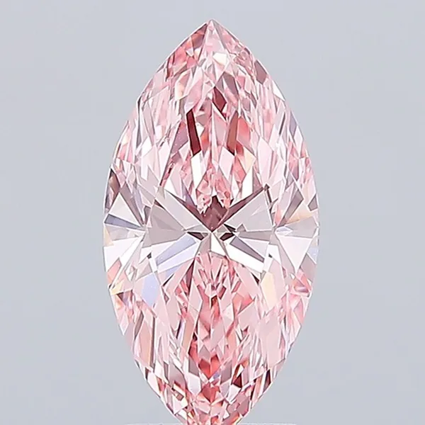 2.58ct MARQUISE Fancy Vivid Pink VVS2 Coloured Lab diamond