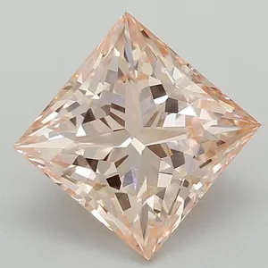1.09ct PRINCESS Fancy Intense Pink VVS2 Coloured Lab diamond