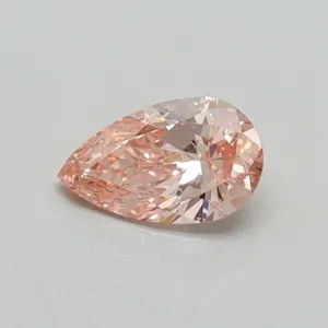 0.3ct PEAR Fancy Vivid Pink VS2 Coloured Lab diamond