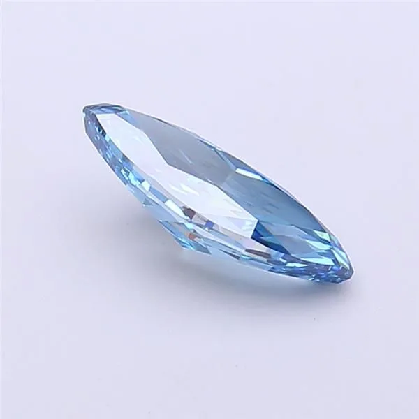 1.07ct MARQUISE Fancy Vivid Blue VS2 Coloured Lab diamond