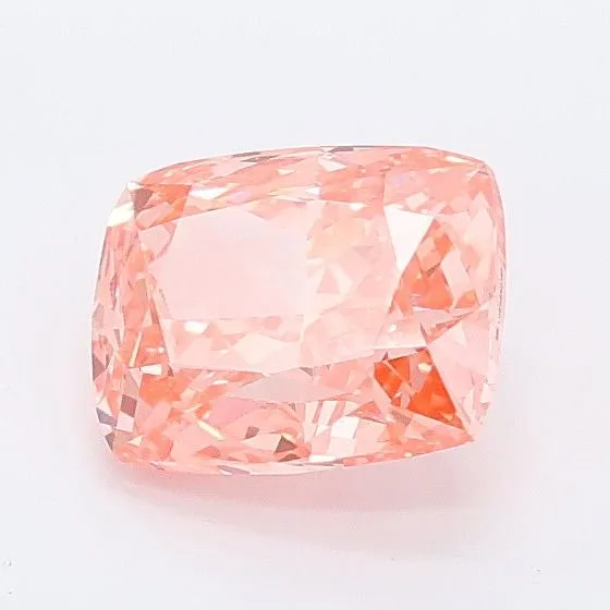1.00ct CUSHION Fancy Vivid Pink VVS2 Coloured Lab diamond