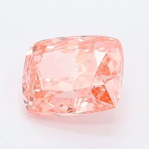 1ct CUSHION Fancy Vivid Pink VVS2 Coloured Lab diamond