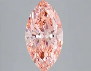 2.99ct MARQUISE Fancy Vivid Pink VVS2 Coloured Lab diamond