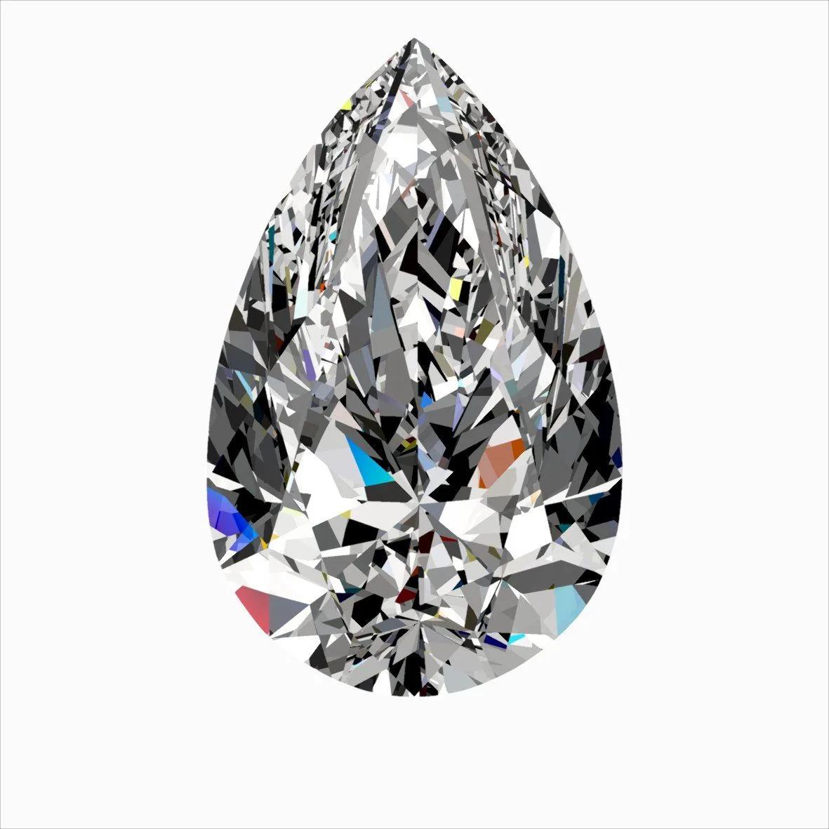 0.40ct PEAR H SI2 Natural diamond