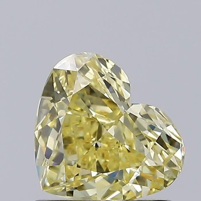 1.05ct HEART Fancy Intense Yellow VS1 Coloured Lab diamond