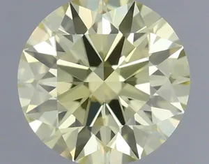 0.35ct ROUND Fancy Yellow IF Coloured Lab diamond
