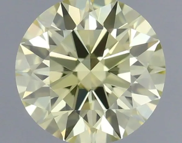 0.35ct ROUND Fancy Yellow IF Coloured Lab diamond