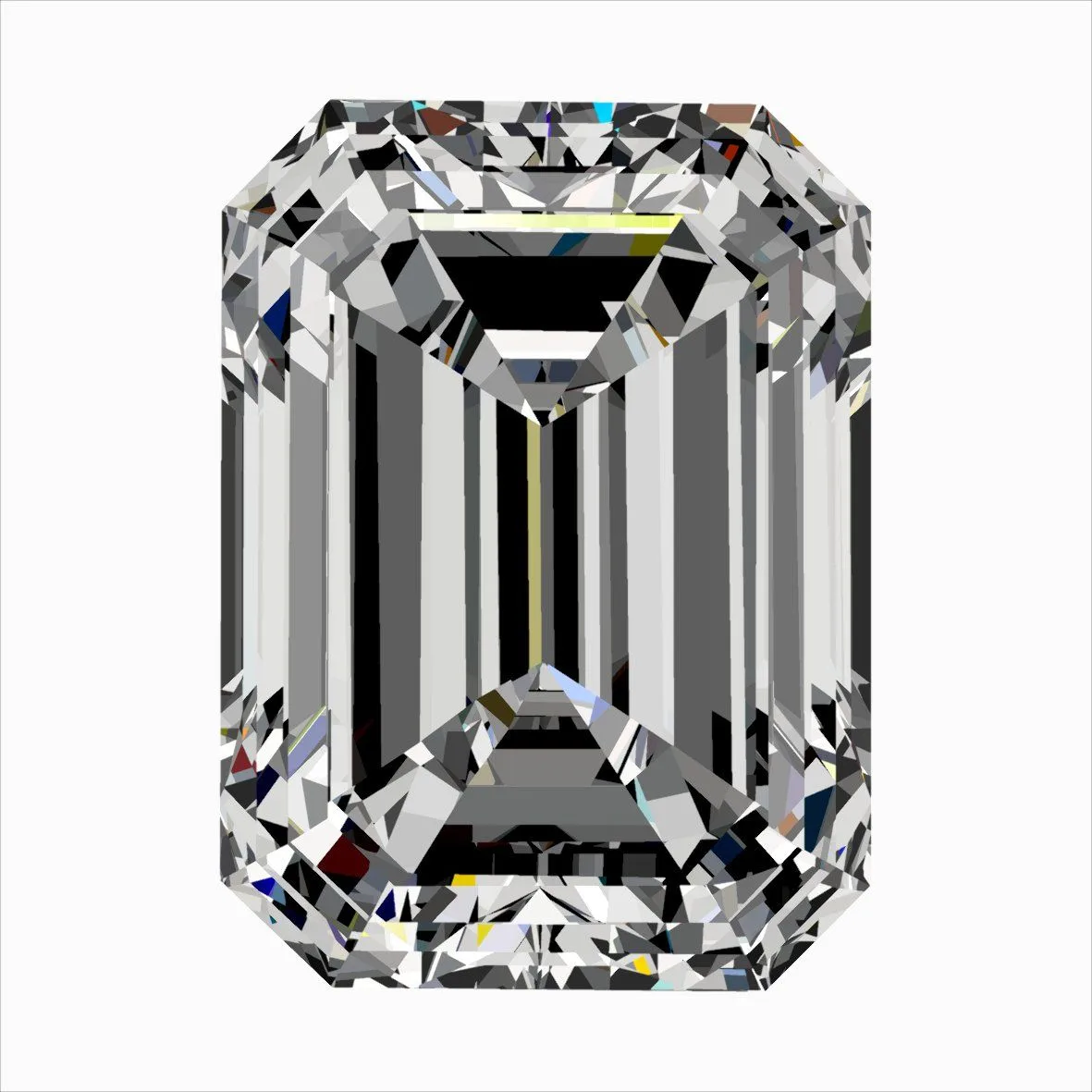 0.30ct EMERALD F VS2 Natural diamond
