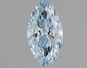 0.74ct MARQUISE Fancy Vivid Blue VS1 Coloured Lab diamond